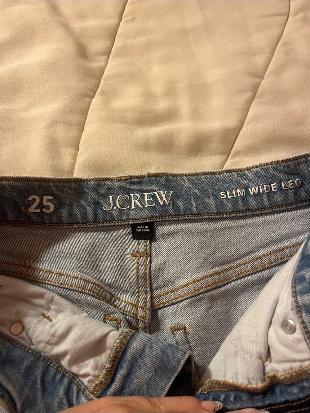 J. Crew Straight-Leg Light Blue Jeans